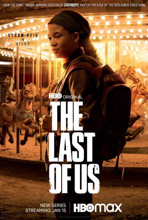 "The Last of Us" character poster featuring Storm Reid as Riley.