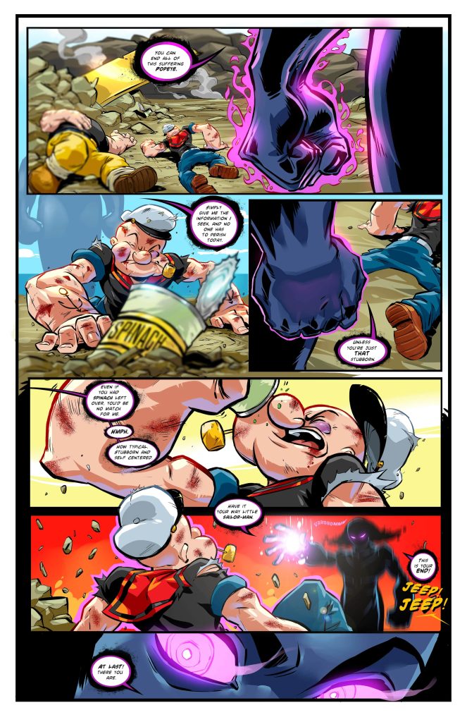 "Eye Lie Popeye" preview page 1.