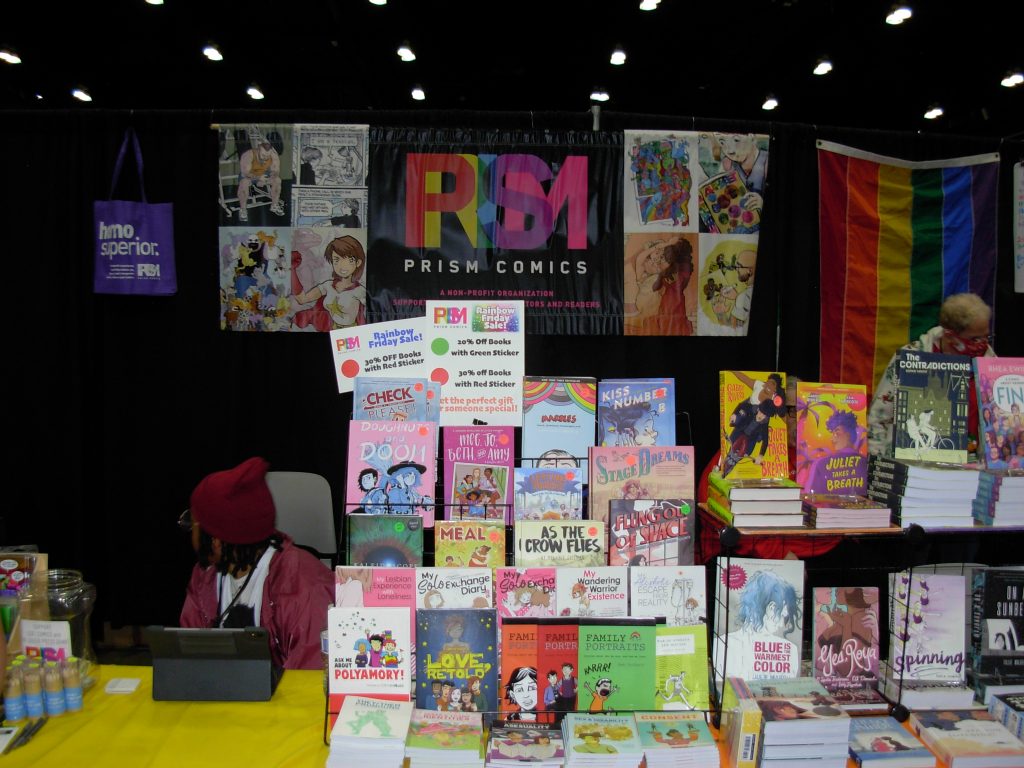 LA Comic Con 2022 Prism Comics booth.