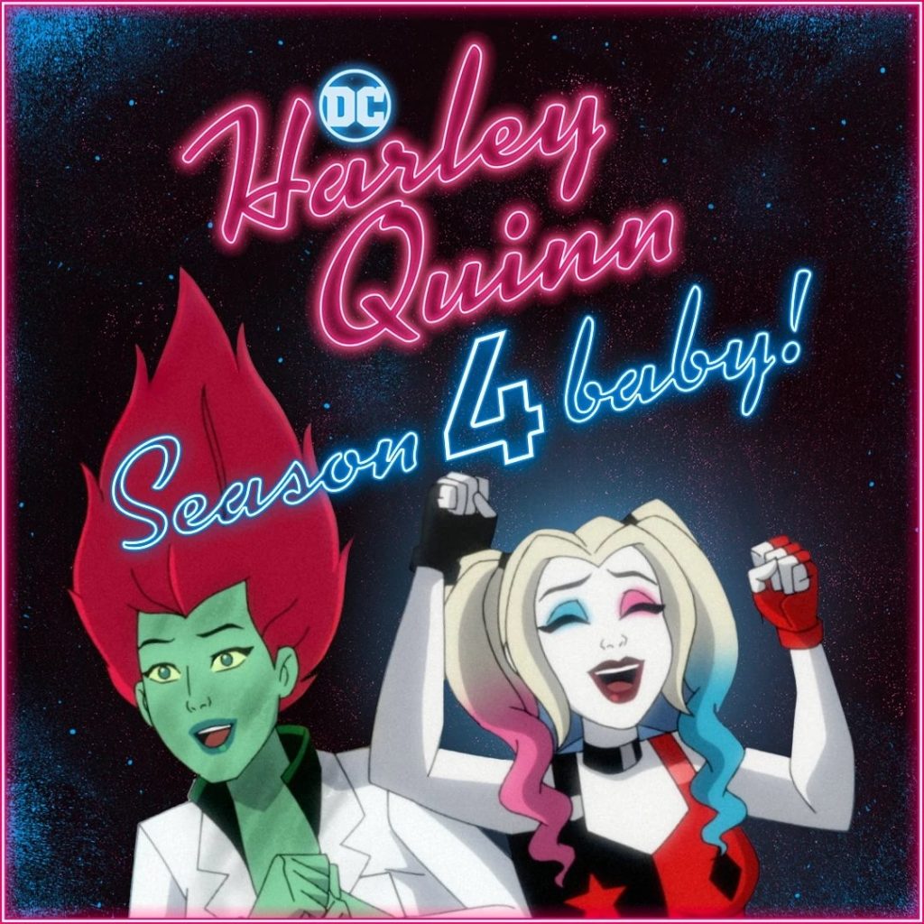 "Harley Quinn" season 4 announcement art.