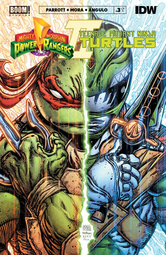 MMPR X TMNT part II  Kevin Eastman & Freddie Williams II Cover