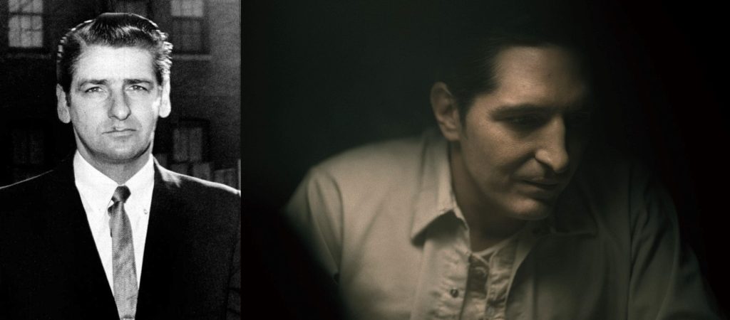 L: Albert DeSalvo, R: David Dastmalchian as DeSalvo in Boston Strangler.