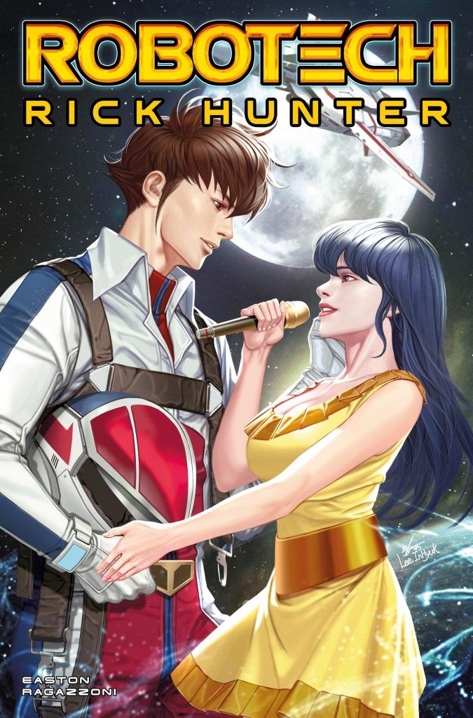 'Robotech: Rick Hunter #1' main cover art by InHyuk Lee.