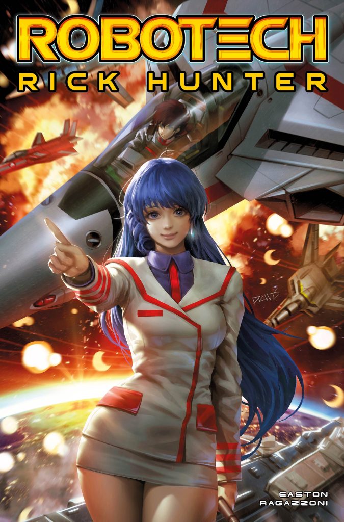 'Robotech: Rick Hunter #1' variant cover A art by Derrick Chew.