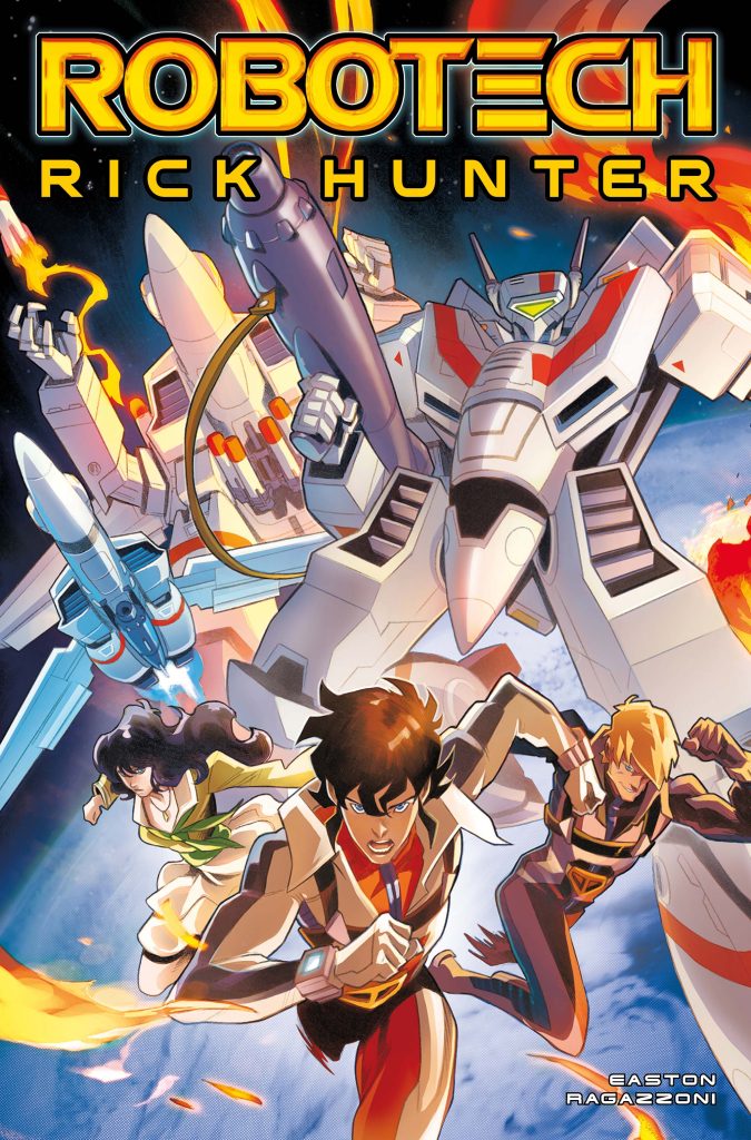 'Robotech: Rick Hunter #1' variant cover B art by Simone Ragazzoni.