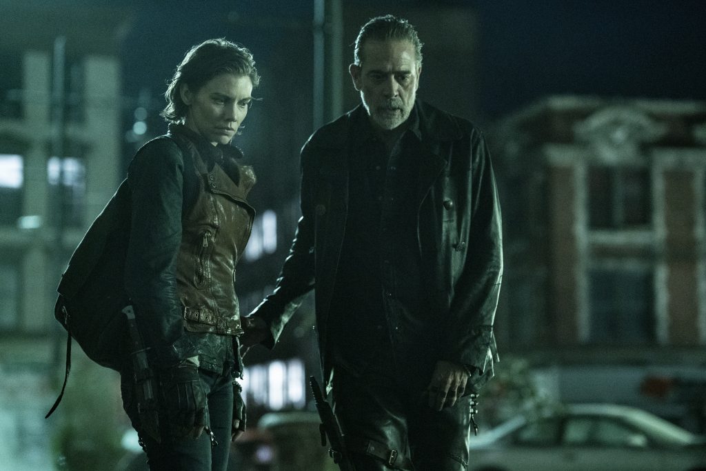 Lauren Cohan as Maggie Rhee, Jeffrey Dean Morgan as Negan - The Walking Dead: Dead City  - Photo Credit: Peter Kramer/AMC