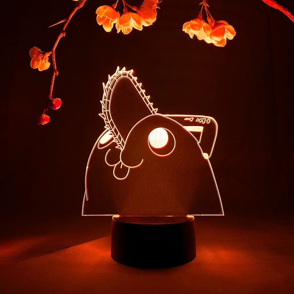 Chainsaw Man Pochita Otaku Lamp red.