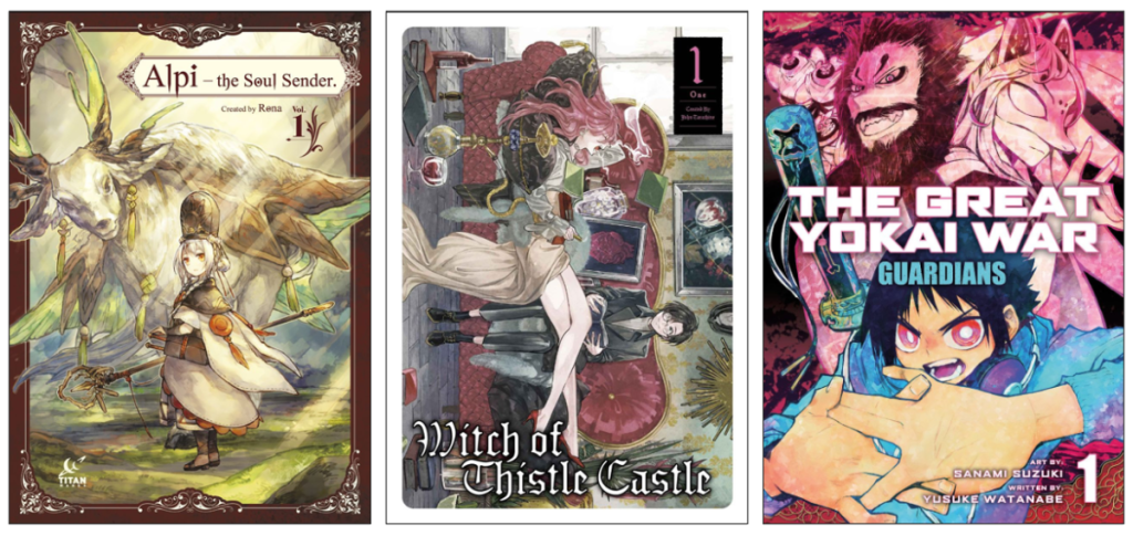 Titan Manga new releases for October-November 2023.