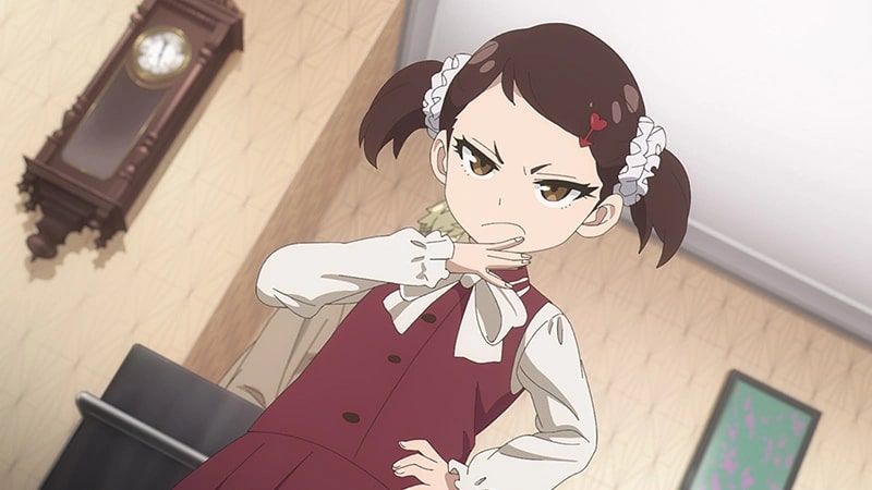 Spy x Family Season 2 Ep. 11 "Berlint in Love / Nightfall's Daily Life" screenshot depicting an annoyed and determined Becky.