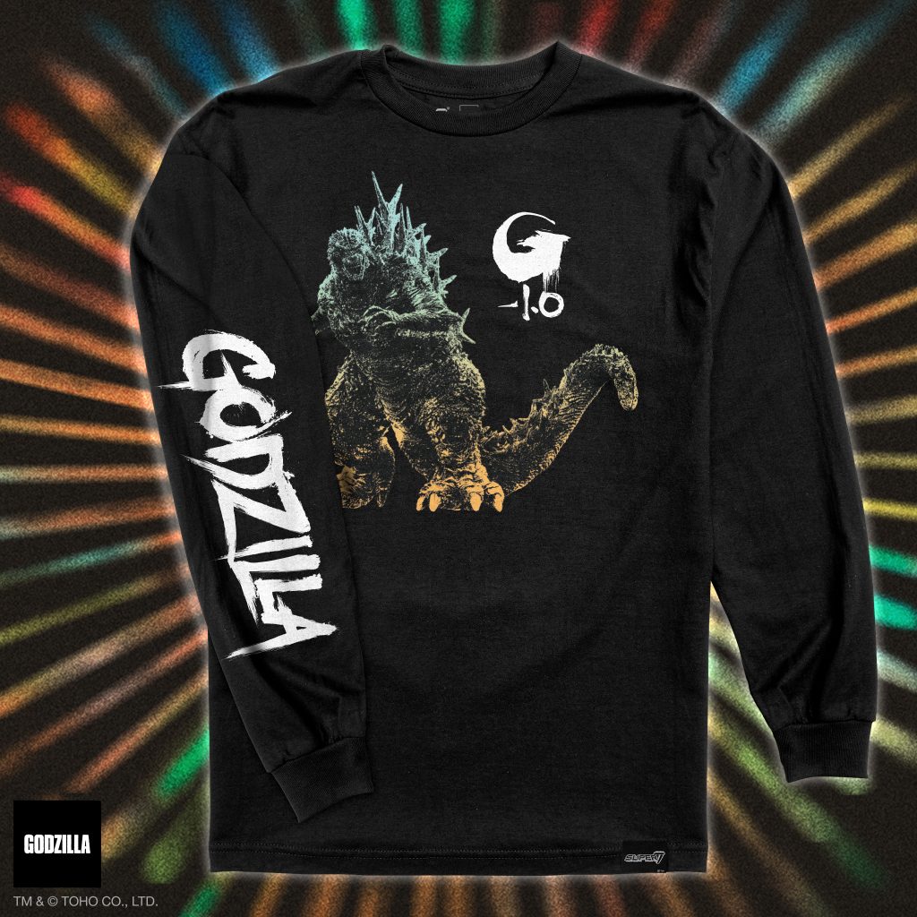 Godzilla Minus One longsleeve tee graphic.