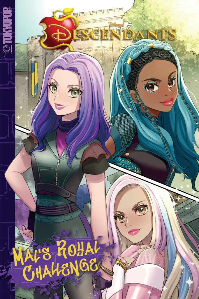 DISNEY MANGA: DESCENDANTS: MAL'S ROYAL CHALLENGE cover art.