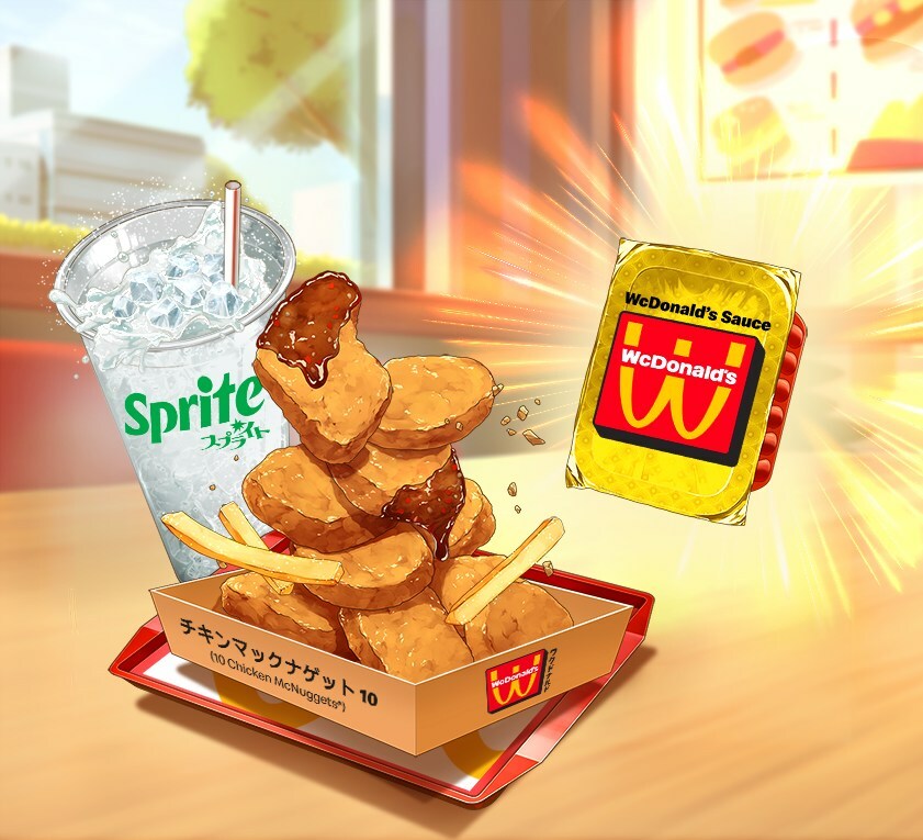 WcDonald's Food.