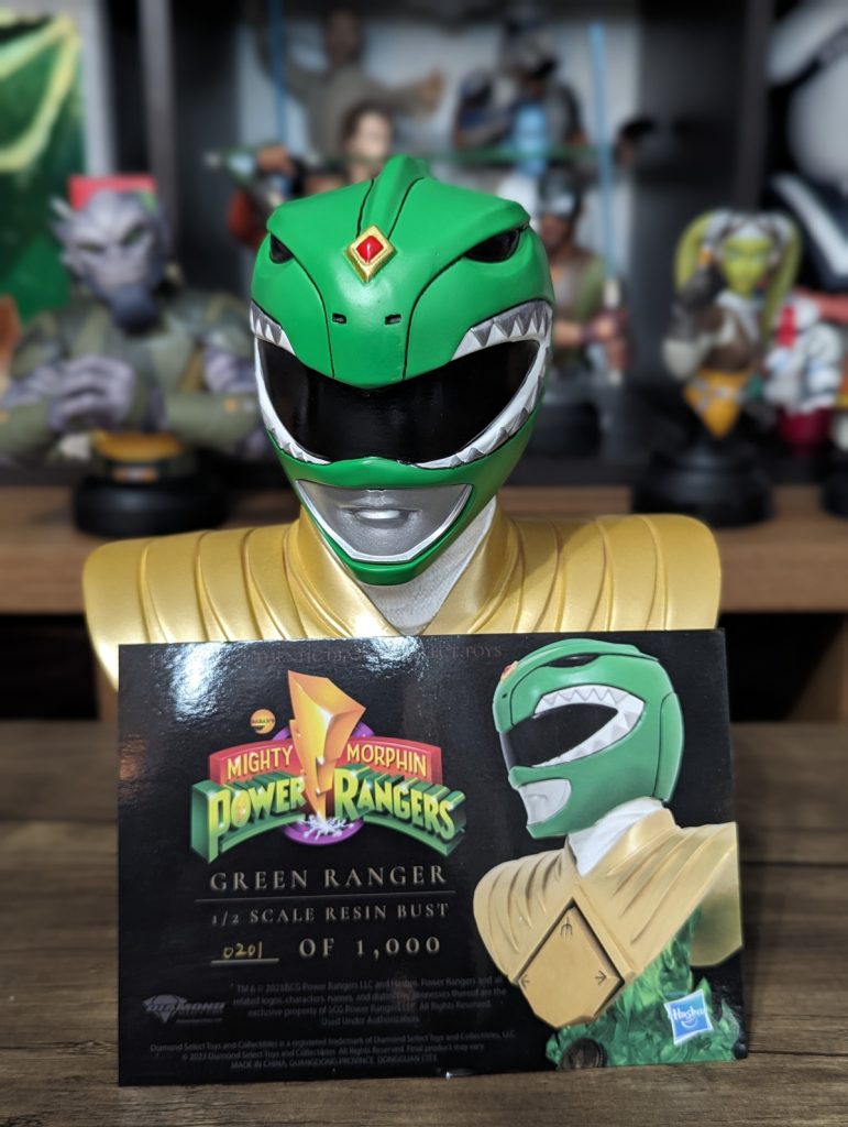 MMPR Green Ranger Legends In 3D Bust From Diamond Select Toys [Review]