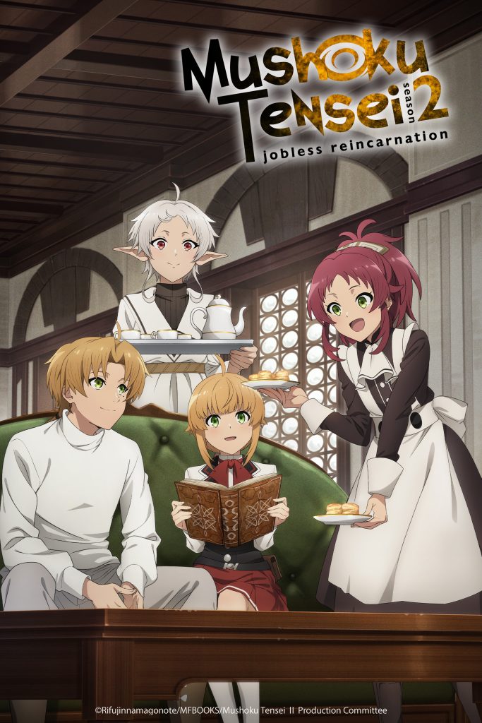 Mushoku Tensei: Jobless Reincarnation Season 2 Cour 2 NA key visual.