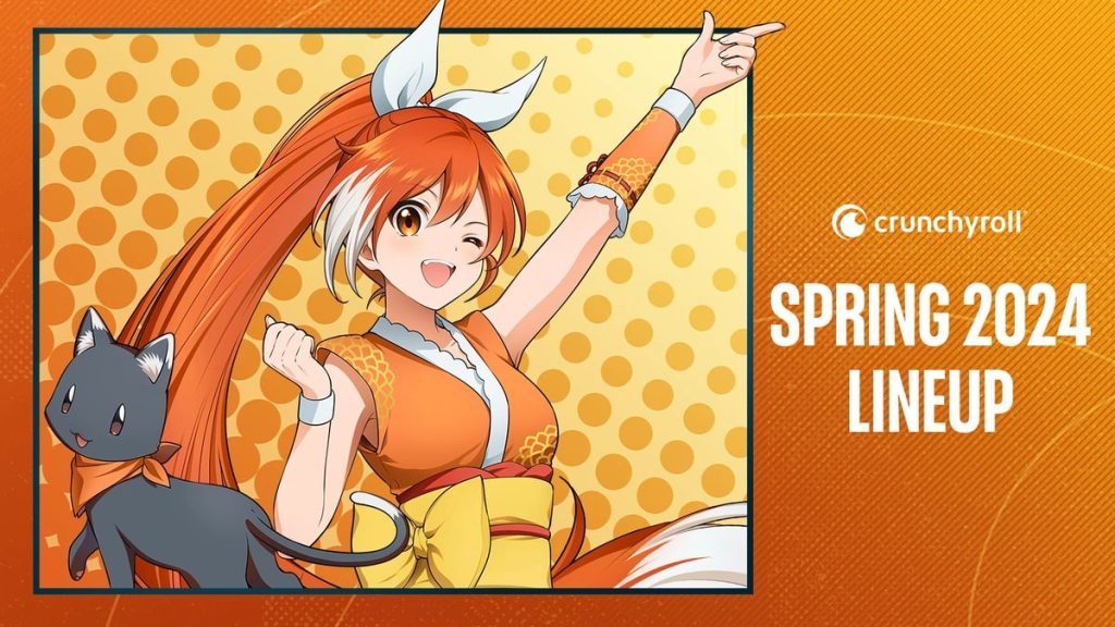 Crunchyroll Spring 2024 Lineup key visual.