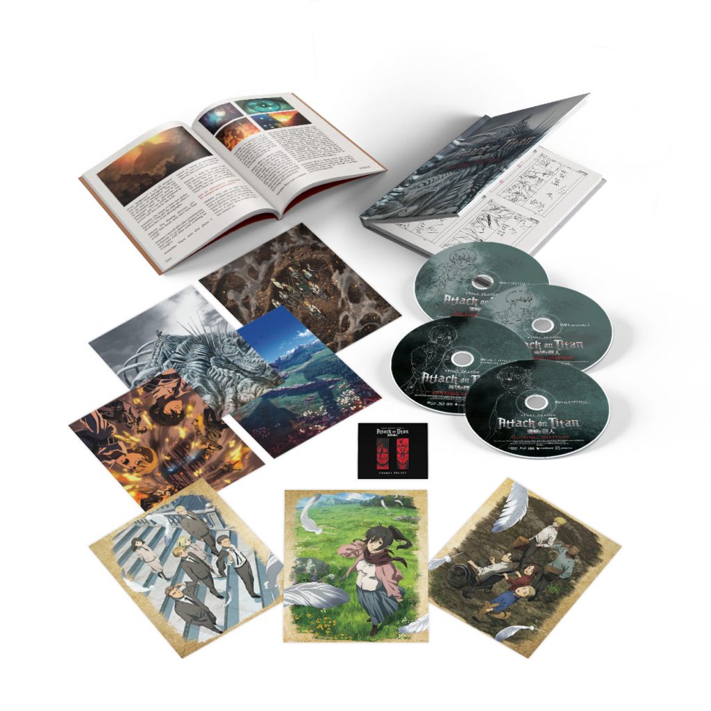 Attack on Titan Final Season THE FINAL CHAPTERS - Limited Edition – Blu-ray/DVD Combo spread.