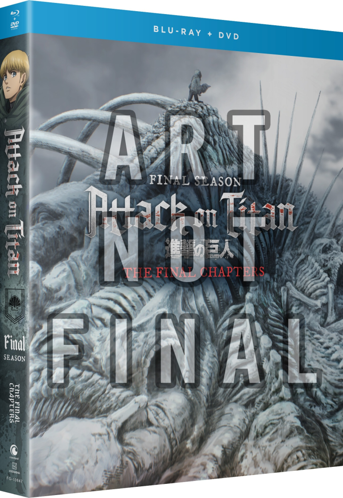 Attack on Titan Final Season THE FINAL CHAPTERS – Blu-ray/DVD Combo front mock.