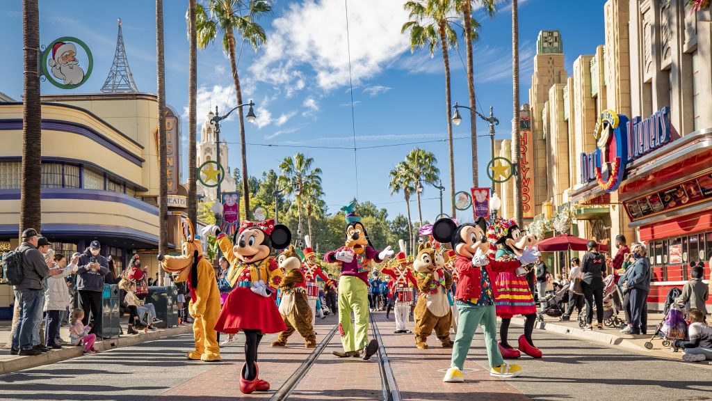 Disney Festival of Holidays parade at Disney California Adventure Park