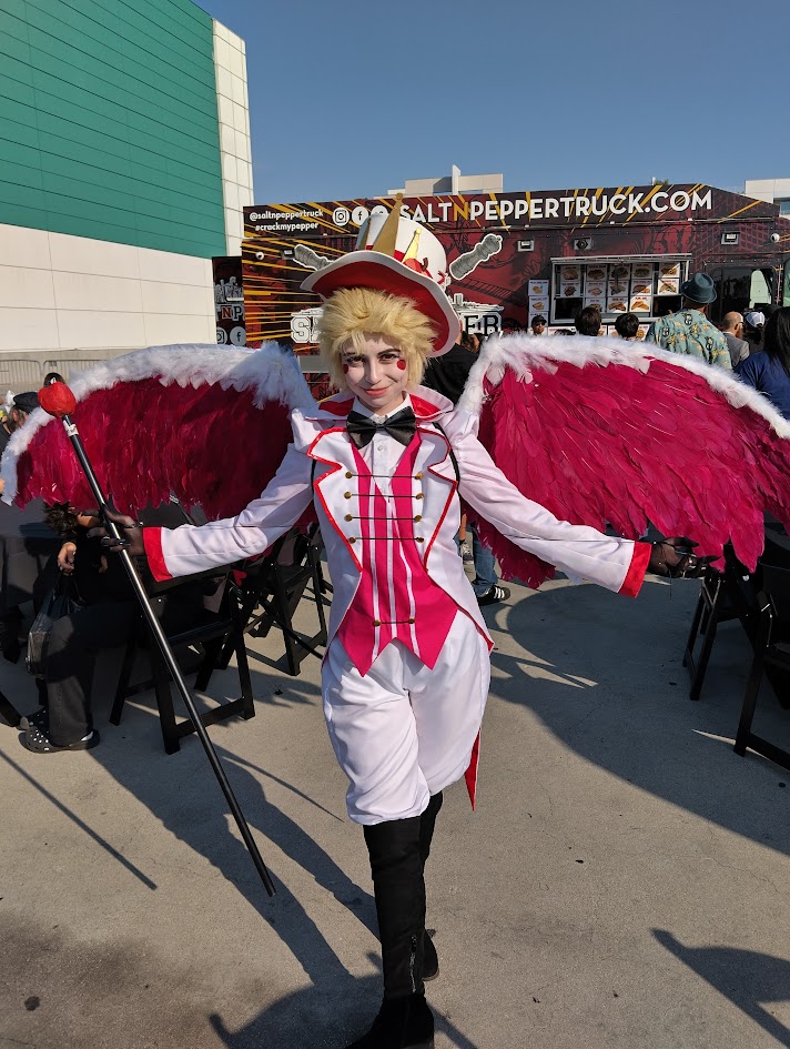 Lucifer from Hazbin Hotel cosplayer.