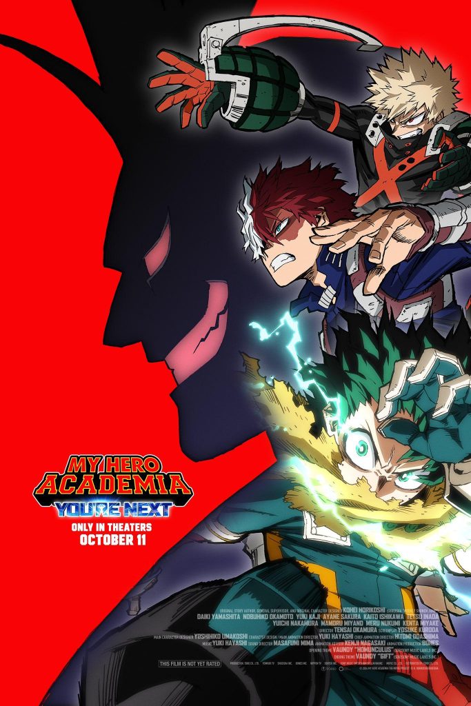 My Hero Academia: You're Next NA key art.