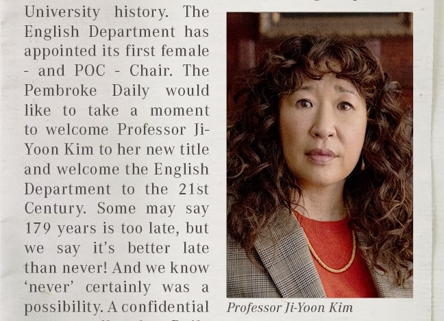 Here’s Your First Look At Sandra Oh In Netflix’s Comedy ‘The Chair’