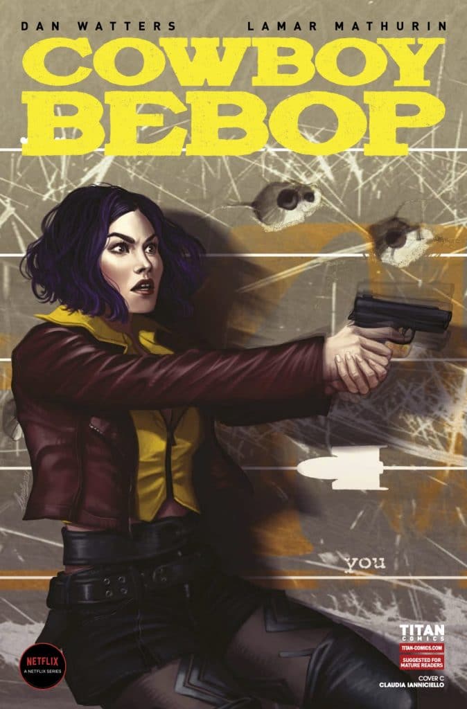 "Cowboy Bebop #2" variant cover 2 art.