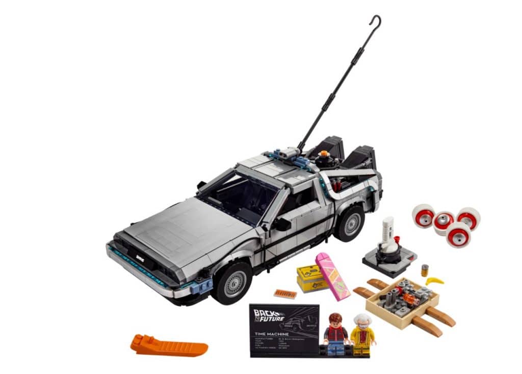 Back to the Future Time Machine LEGO set