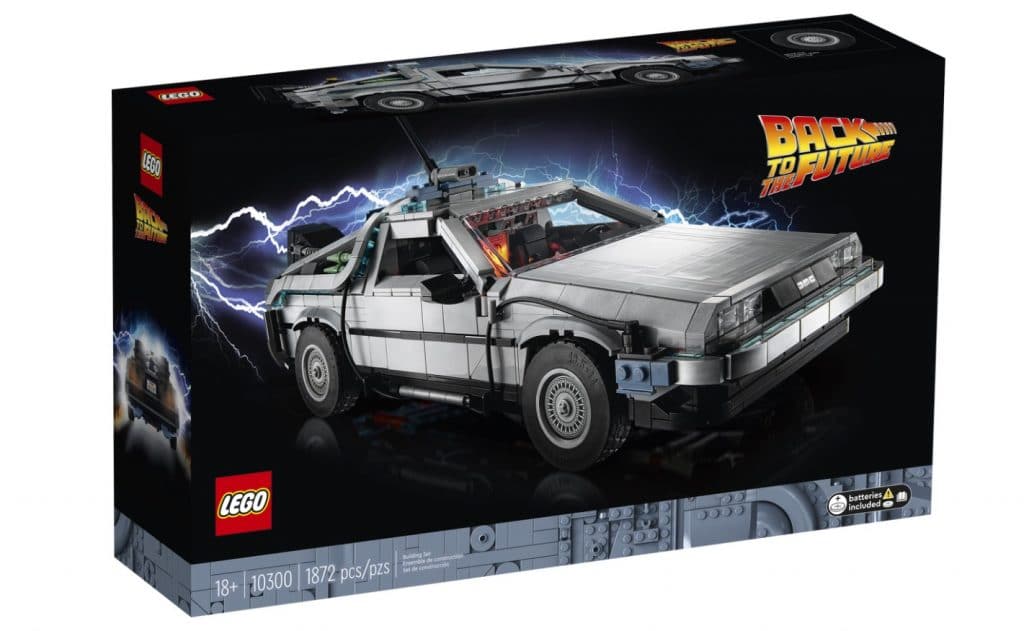 Back to the Future Time Machine LEGO set