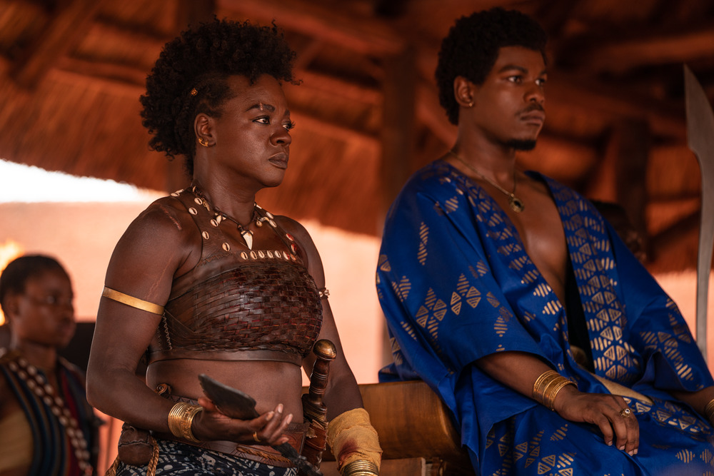 Viola Davis and John Boyega in The Woman King.