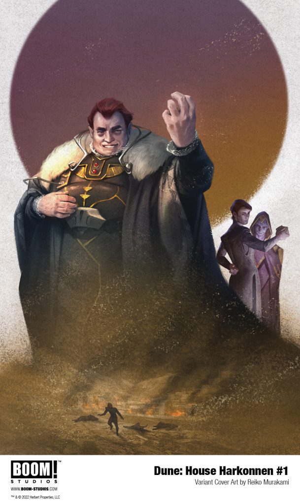 "Dune: House Harkonnen #1" variant cover A art by Reiko Murakami.