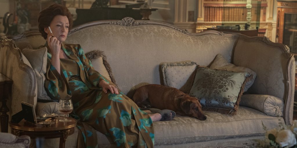 Lesley Manville as Princess Margaret in The Crown season 5