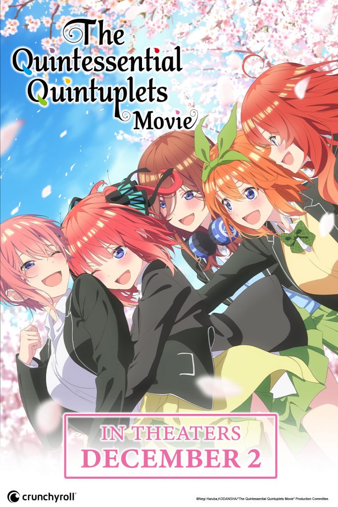 "The Quintessential Quintuplets Movie" NA key art.