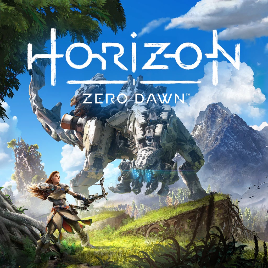 "Horizon Zero Dawn" game cover art.