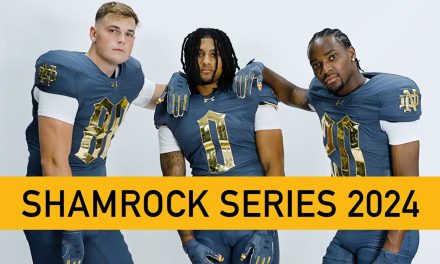 Notre Dame Football’s Latest Movie Parody Reveals Team’s New Shamrock Series Jersey